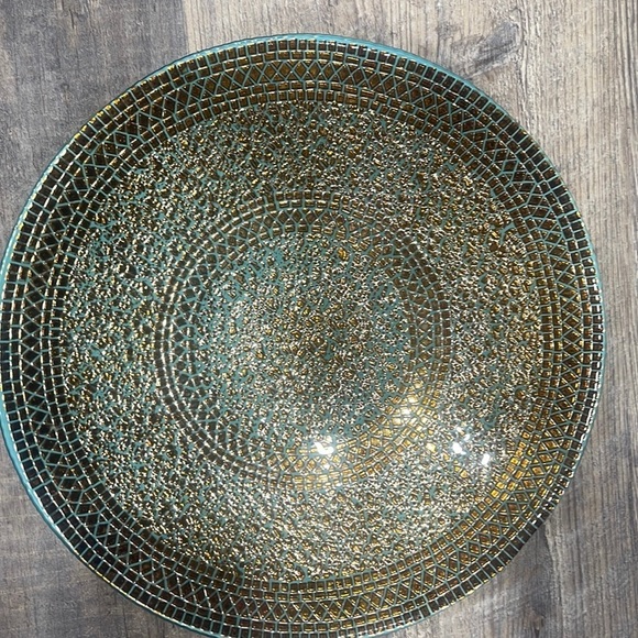 Centerpiece blue&gold bowl - Picture 2 of 8